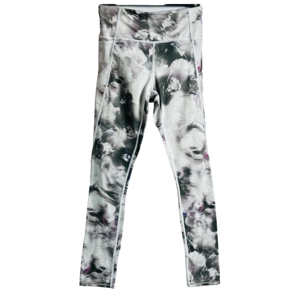 Athleta Women’s Sz XSmall Multi Color Abstract Floral Highwaist Workout Leggings